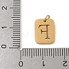 304 Stainless Steel Charms LS-STAS-R001-01G-F-3