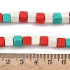 Christmas Handmade Polymer Clay Beads Strands CLAY-F006-01C-4