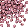 120Pcs Pave Disco Ball Beads RB-SC0004-84E-1