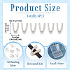 6Pcs 925 Sterling Silver Hollow Initial Beads STER-TA0001-53V-5