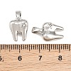 Brass Micro Pave Clear Cubic Zirconia Charms CU-CBAA571-01P-3