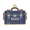 Father's Day Alloy Enamel Pendants FIND-E054-05C-1