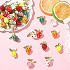 5Pcs Handmade Lampwork Pendants PALLOY-YW00108-06A-4