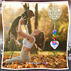1Pc Glass Heart Hanging Suncatchers AJEW-NB0008-71-4