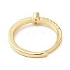 Rack Plating Brass Clear Cubic Zirconia Number 8 Adjustable Rings for Women RJEW-S407-09G-08-3