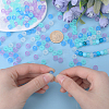 SUNNYCLUE 800Pcs 4 Colors Transparent & Luminous Plastic Beads KY-SC0001-88-3