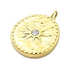 Ion Plating(IP) 304 Stainless Steel Rhinestone Pendants STAS-U034-04G-2