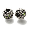 Rack Plating Alloy Enamel European Beads X-PALLOY-P307-14AS-1