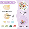 140Pcs 7 Colors Transparent Acrylic Beads OACR-TA0003-97-4