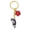 Alloy Enamel Pendants Keychain KEYC-JKC00885-4