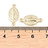 Brass Oval with Virgin Connector Charm KK-Z146-31G-3