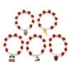 Brass Stretch Bracelets BJEW-C098-03-4