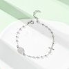 Religion 304 Stainless Steel Link Bracelets BJEW-F524-05A-P-1