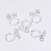 Plastic Clip-on Earring Findings KY-P007-F01-4