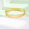 304 Stainless Steel Micro Pave Clear Cubic Zirconia Bangles for Women BJEW-B161-04G-2