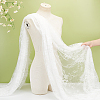 Flower Pattern Polyester Lace Fabrc DIY-WH20007-849A-3