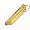 Natural Yellow Quartz Pointed Pendants G-G694-D-01-2