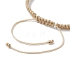 2Pcs Waxed Nylon Cord Braided Bracelets for Women Men BJEW-JB11298-5