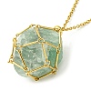 304 Stainless Steel Macrame Pouch Braided Gemstone Holder SA-CJ67C5-G-4