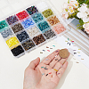 3000Pcs 20 Colors Glass Bugle Beads SEED-PA0001-02-3