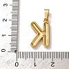 304 Stainless Steel Micro Pave Clear Cubic Zirconia Pendants CU-CBA703A-05G-K-3