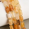 Natural Yellow Hematoid Quartz/Golden Healer Quartz Beads Strands GG-CBA5B6F-E03-01-1