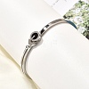 304 Stainless Steel Hinged Enamel Bangles for Women BJEW-F474-45P-3