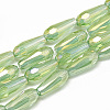 Electroplate Glass Beads Strands EGLA-Q099-C13-1