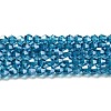 Transparent Electroplate Glass Beads Strands LS-GLAA-F029-4mm-C01-1