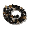 Natural Black Agate Beads Strands G-NH0017-B04-01-3