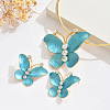 Alloy Enamel & Crystal Rhinestone Pendant Necklaces & Stud Earrings Sets FS-WG8339F-02-2