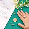 CHGCRAFT 20Pcs 2 Colors Adjustable Brass Rings Findings DIY-CA0005-56-4