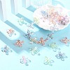 50Pcs UV Plating Transparent Acrylic Beads MACR-CJ0002-21-6
