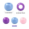 180Pcs 3 Colors Opaque Acrylic European Beads Beads SACR-FS0001-53-3