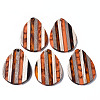 Stripe Resin & Walnut Wood Pendants RESI-N025-015A-D02-1