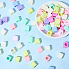 100Pcs Opaque Acrylic European Beads MACR-SP0002-16-7