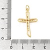 Easter Brass Micro Pave Clear Cubic Zirconia Pendants KK-E799-05D-G-3