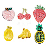 6Pcs 6 Style Fruit Cloth Sew on Patches DIY-FG0003-77-1