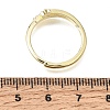 Brass Micro Pave Clear Cubic Zirconia Finger Rings for Women CU-CBAE7DF-12G-01-5