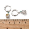 Brass Cubic Zirconia Hoop Earrings EJEW-Q015-02P-A-3