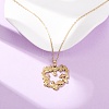 304 Stainless Steel Pendant Cable Chain Necklaces for Men Women NJEW-K308-03F-G-2