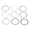 Natural & Synthetic Gemstone Beads Braided Beaded Bracelets for Women BJEW-JB13434-2