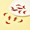 12Pcs 2 Styles Alloy Enamel Pendants FIND-FS0002-62-10