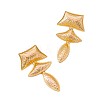 Alloy Stud Dangle Earrings for Women WG1603D-01-5