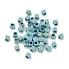 Opaque Acrylic Beads OACR-H046-01G-1