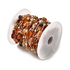 Handmade Natural Carnelian Nuggets Beaded Chains CHC-F020-04G-04-3