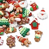 40Pcs 8 Styles Christmas Opaque Resin Pendants RESI-YW0005-54-2