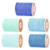 5 Rolls 5 Colors Round Waxed Polyester Cord YC-FS0001-02C-2