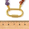 7 Chakra Natural with Synthetic Gemstone Necklaces NJEW-JN06640-4