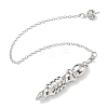 Brass Bullet-Shaped Big Pendant Dowsing Pendulums HJEW-P023-01-2